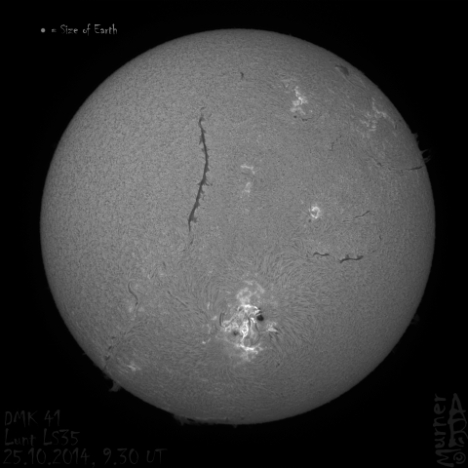 11-30-49 Sun in H-Alpha with AR 2192